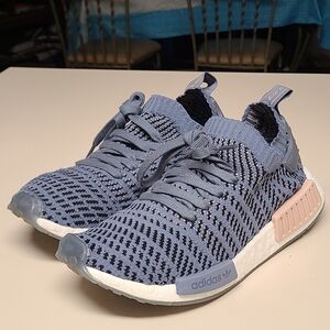adidas Blue and Pink Women's Sneakers NMD